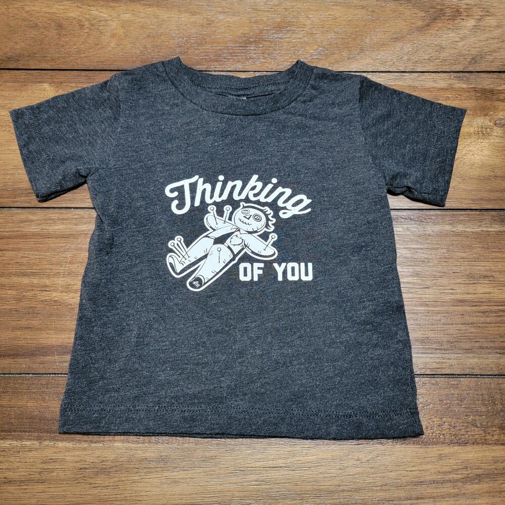 Voodoo Doll Infant Tee (Bella Canvas Kids) "Thinking Of You" - Size 18-24 Mo